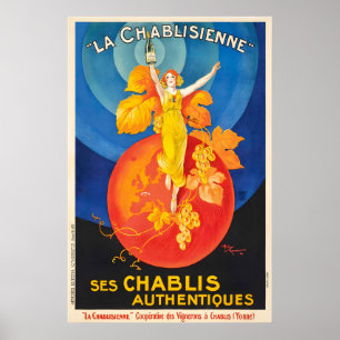 Chablis-Essen und Trinken Poster von Leonetto