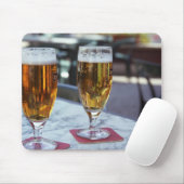 Chablis zwei coole Biere bei 42 Grad heißem Sommer Mousepad (Mit Mouse)