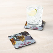 Chablis zwei coole Biere bei 42 Grad heißem Sommer Untersetzer (Rechte Seite)