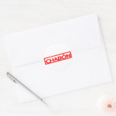 Chabón-Briefmarke Runder Aufkleber (Umschlag)