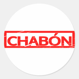 Chabón-Briefmarke Runder Aufkleber