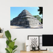 Chaccoben Mayan Pyramid Poster (Heimbüro)