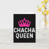 Chacha Queen - Cha Cha Dancer Dancing Geschenk Bal Karte (Gelbe Blume)
