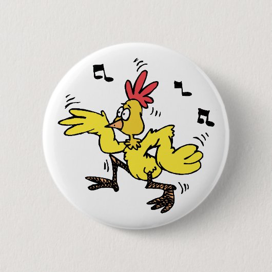 ChaChaCha-Huhn Button (Vorderseite)