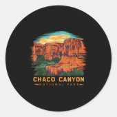 Chaco Canyon National Park  Runder Aufkleber (Vorderseite)