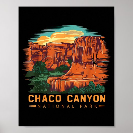 Chaco-Canyon-Nationalpark Poster (Vorne)