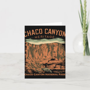 Chaco Canyon Nationalpark Pueblo Indian New Mexic Karte