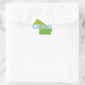 Chaco Quadratischer Aufkleber (Tasche)