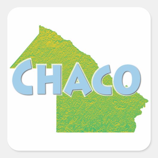 Chaco Quadratischer Aufkleber (Vorderseite)