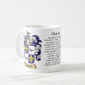 Chacon, der Ursprung, die Bedeutung und die Kaffeetasse (Vorderseite Links)