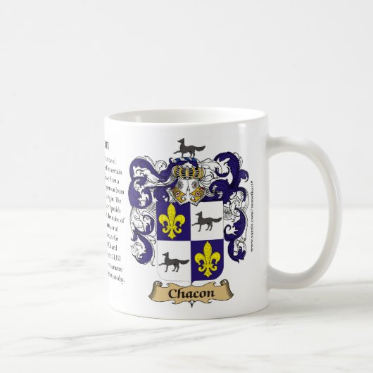 Chacon, der Ursprung, die Bedeutung und die Kaffeetasse (Rechts)