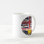 Chad Chadian British UK Tree Roots Flag Kaffeetasse (VorderseiteRechts)