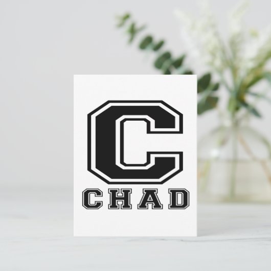 Chad Designs Postkarte (Stehend Vorderseite)
