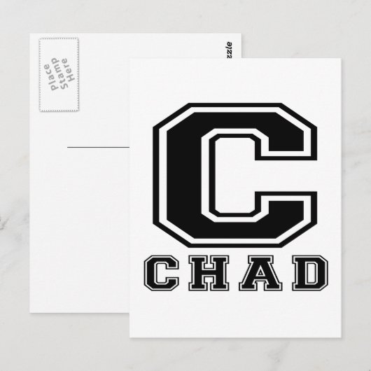 Chad Designs Postkarte (Vorne/Hinten)
