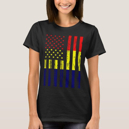 Chad Flag America US It is in my DNA  for Chadians T-Shirt (Vorderseite)