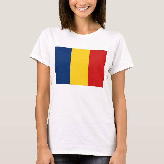 Chad Flag and Map T - Shirt (Vorderseite)