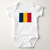 Chad Flag Baby Strampler (Vorderseite)