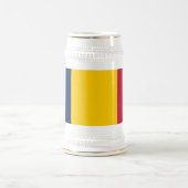 Chad Flag Bierglas (Mittel)