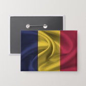 Chad Flag Button (Vorderseite/Rückseite)