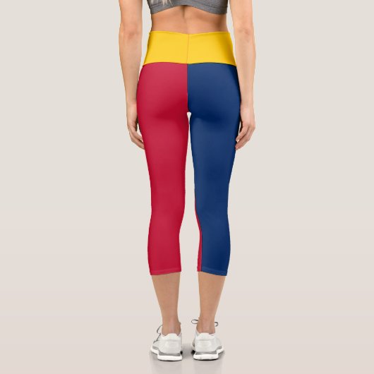 Chad Flag Capri Leggings (Rückseite)