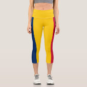 Chad Flag Capri Leggings (Vorderseite)