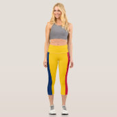 Chad Flag Capri Leggings (Vorderseite)