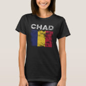 Chad Flag erschüttert - Chadian Flag T-Shirt (Vorderseite)