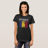 Chad Flag erschüttert - Chadian Flag T-Shirt (Vorne ganz)
