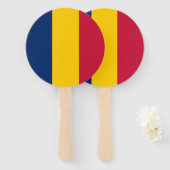 Chad Flag Fächer (Vorne und Hinten)