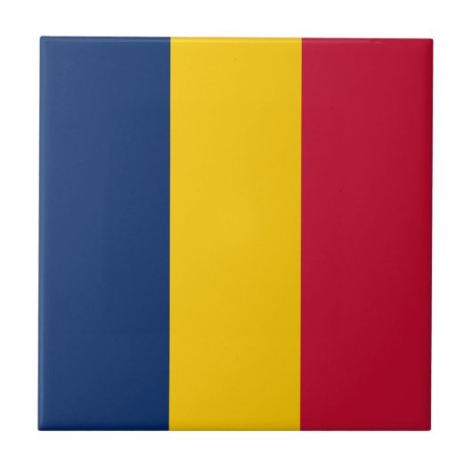 Chad Flag Fliese (Vorderseite)