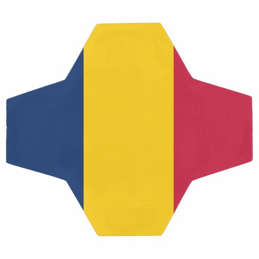 Chad Flag Fußball (Flach)
