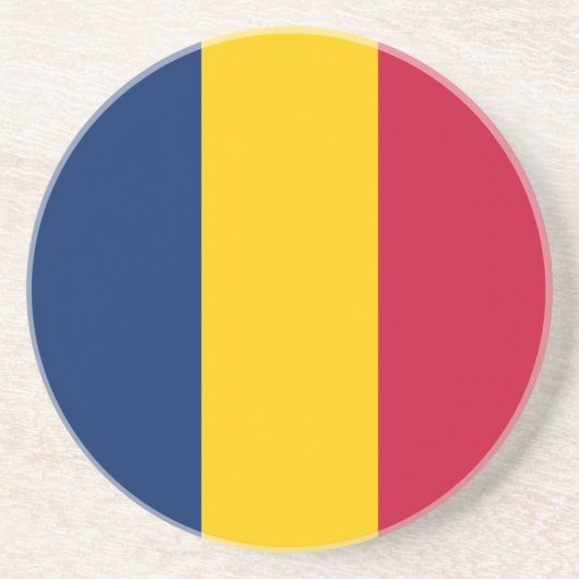 Chad Flag Getränkeuntersetzer (Vorne)
