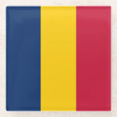 Chad Flag Glasuntersetzer (Vorderseite)