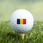 Chad Flag Golfball (Insitu T-Shirt)