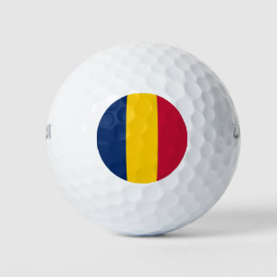 Chad Flag Golfball