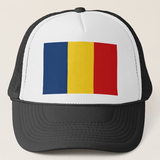 Chad Flag Hat Truckerkappe (Vorderseite)