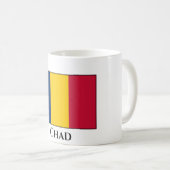 Chad Flag Kaffeetasse (VorderseiteRechts)