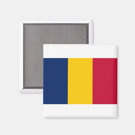 Chad Flag Magnet (Vorderseite/Rückseite)