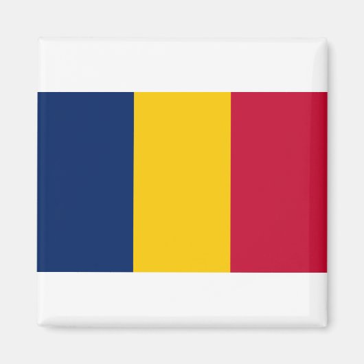 Chad Flag Magnet (Vorne)