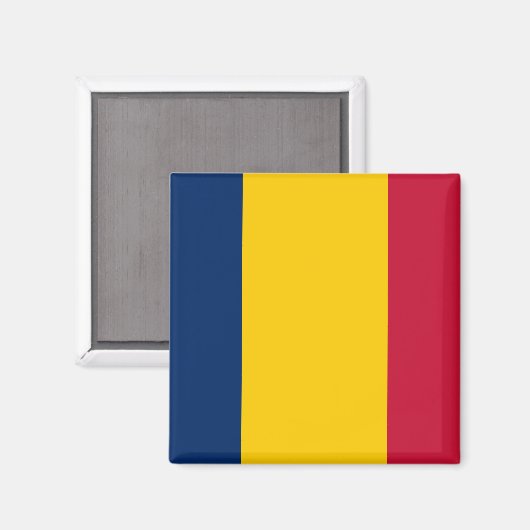 Chad Flag Magnet (Vorderseite/Rückseite)