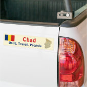 Chad Flag + Map Autoaufkleber (Auf Lkw)