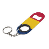 Chad Flag Mini Flaschenöffner (Vorderseite Schrägansicht)