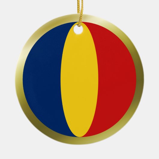 Chad Flag Ornament (Vorne)