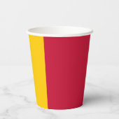 Chad Flag Pappbecher (Rückseite)