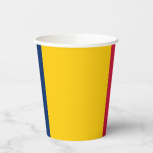 Chad Flag Pappbecher