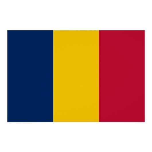 Chad Flag Poster (Vorderseite)