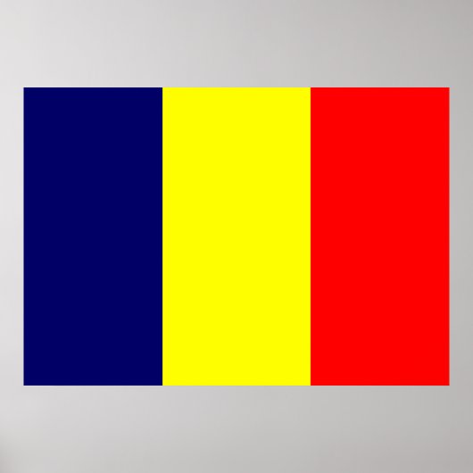 Chad Flag Poster (Vorne)