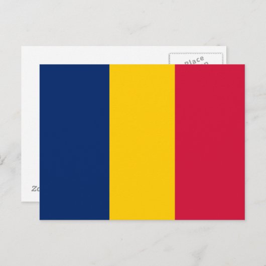 Chad Flag Postkarte (Vorne/Hinten)