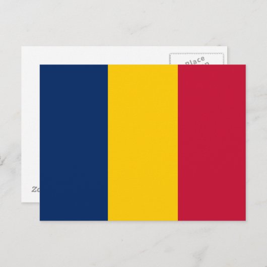 Chad Flag Postkarte (Vorne/Hinten)