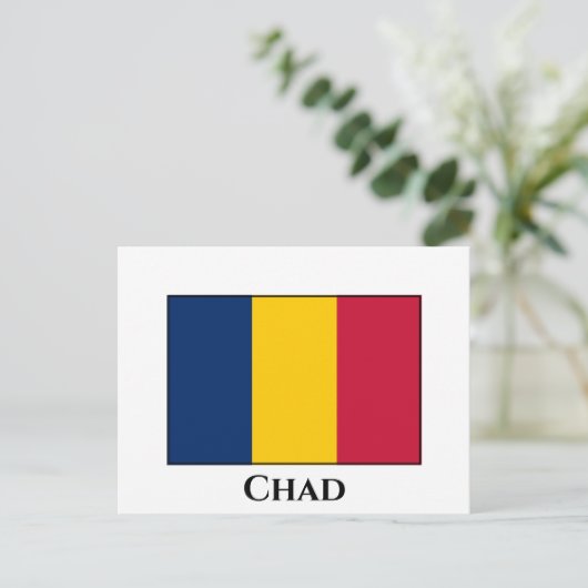 Chad Flag Postkarte (Stehend Vorderseite)